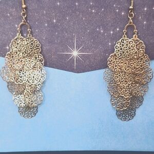 Fun Upcycled Snowflake Earrings